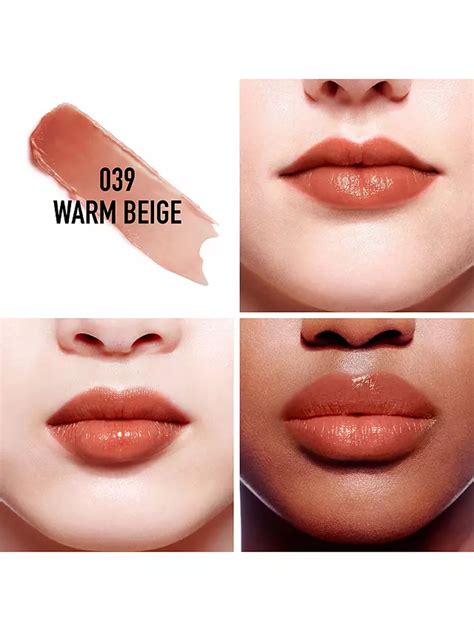 dior warm beige lip glow.